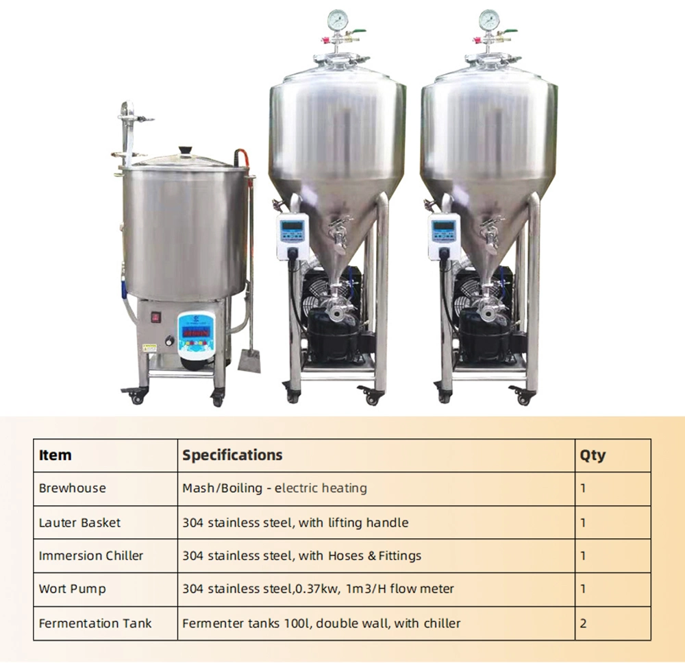 Easy Operate Micro Brewery Equipment/Home Beer Equipment/Small Brewing System