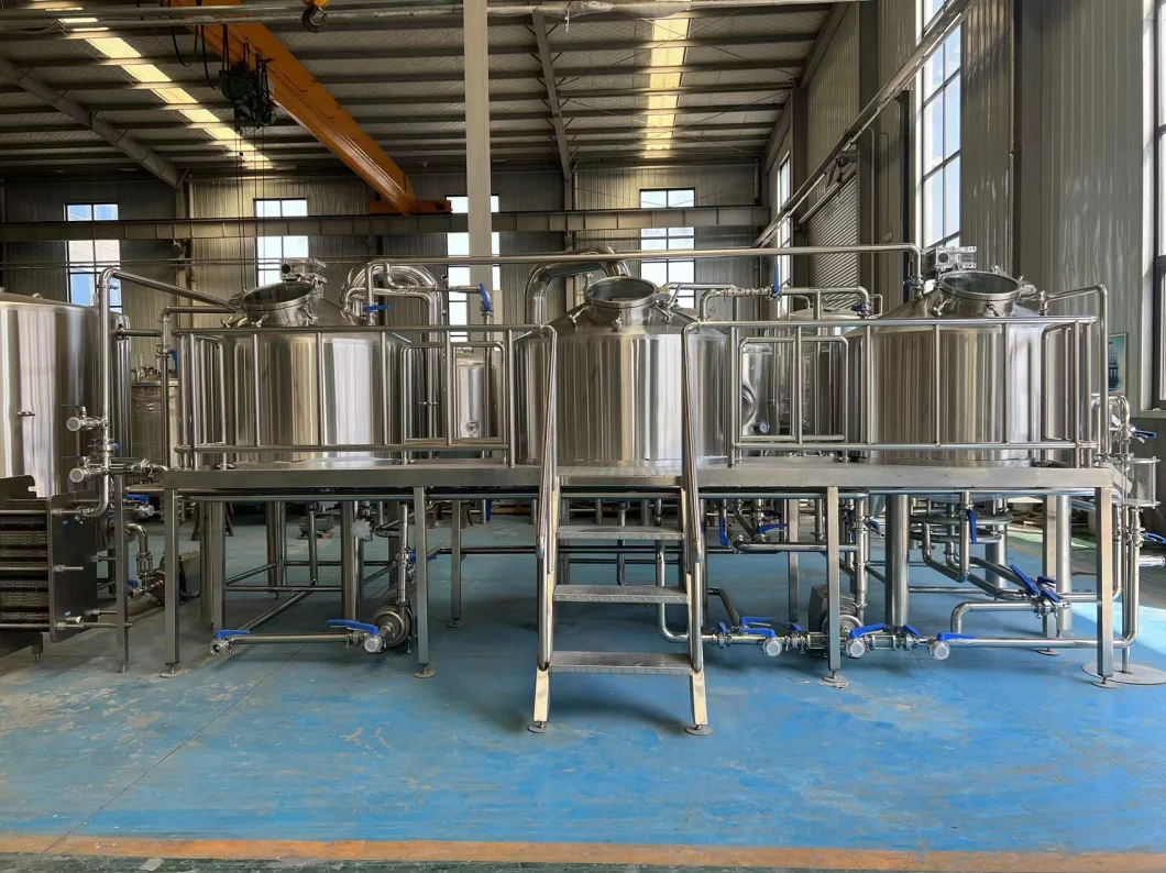 Industrial Stainless Steel Beer Brewing Equipment 1000L 1500L Brewhouse