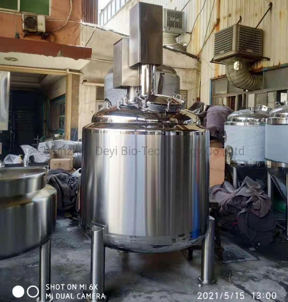 Powder Mixing Tank Inox Mixing Tank Stainless Steel Vessel with Agitator