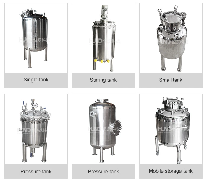 Stainless Steel Chemical Storage Tanks for Wine/Injection Vessel