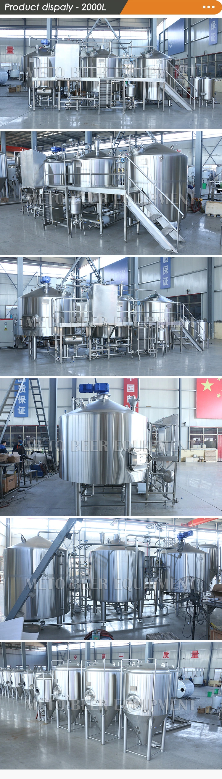 1000L- 2000L Wine & Beer Making Supplies Medium Micro Brewery Equipment for Sale