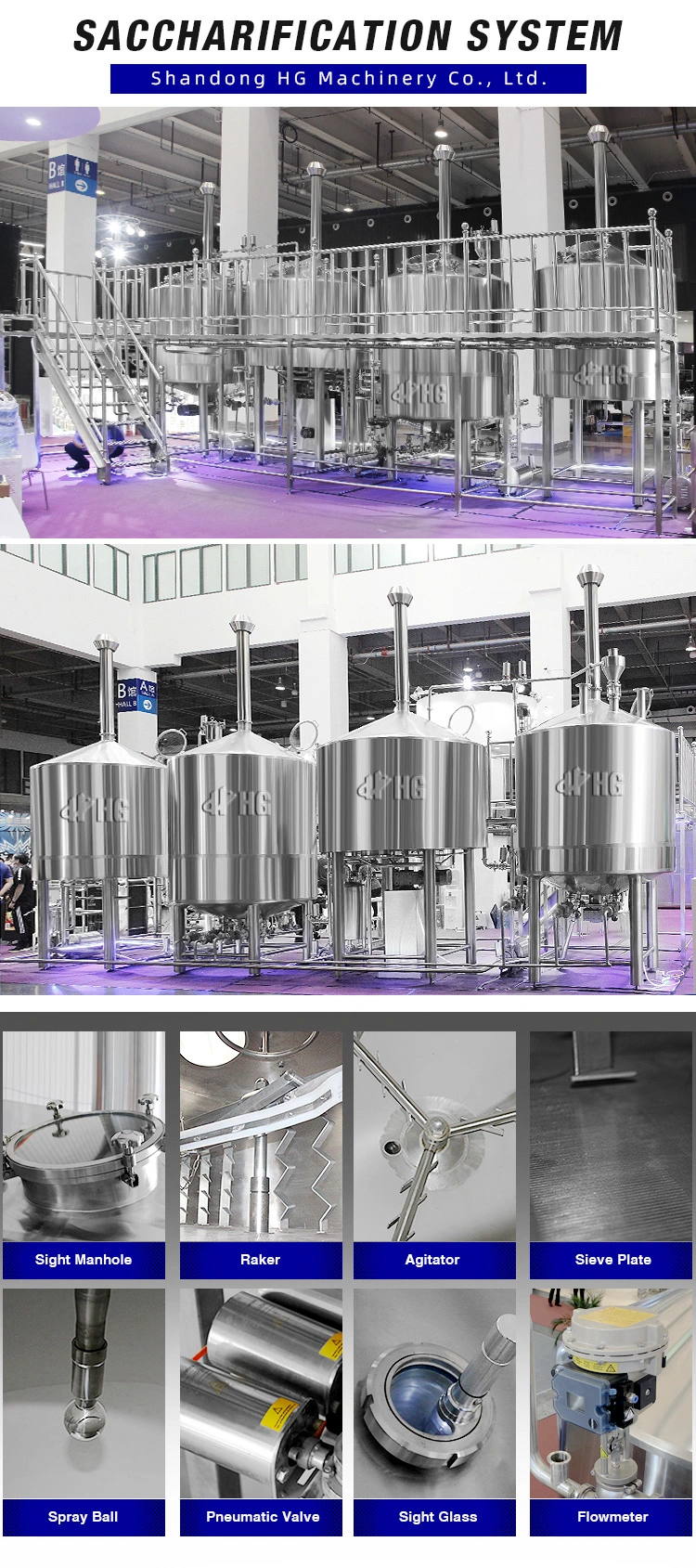 2000L Commercial Beer Brewing Equipment Micro Brewery, Automatic 2000L Craft Beer Equipment, 2000L Brewhouse From China