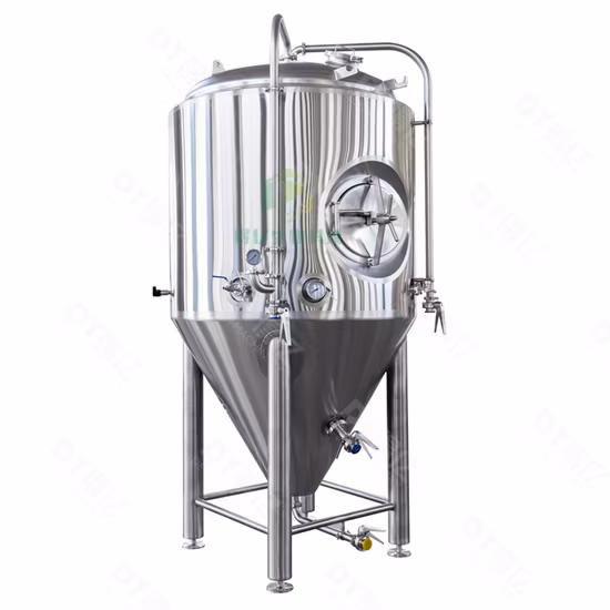 Réservoir de fermenteur conique à bière Home Brew 100L 1bbl en acier inoxydable avec chemise de refroidissement